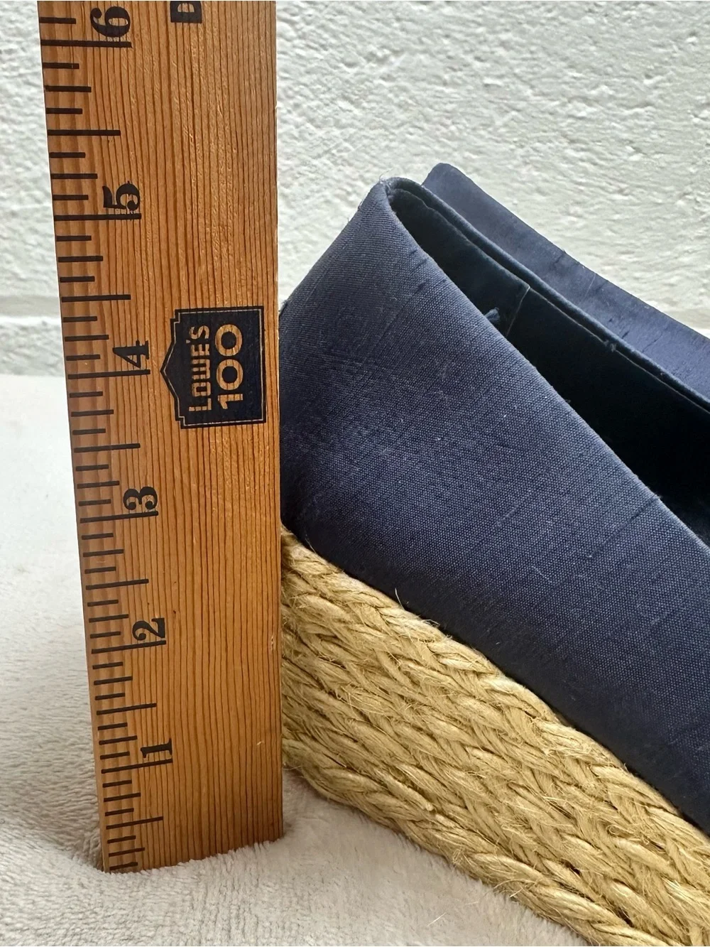 Lauren Ralph Lauren Cecilia Navy Silk Shantung Espadrille Wedges Peep Toe SZ 10